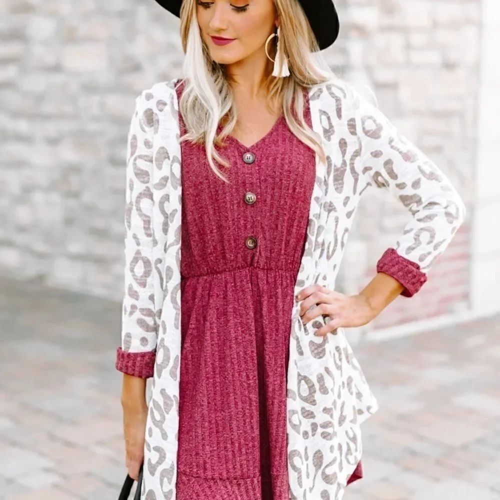 New. Gameday Couture Wild Thing leopard cardigan